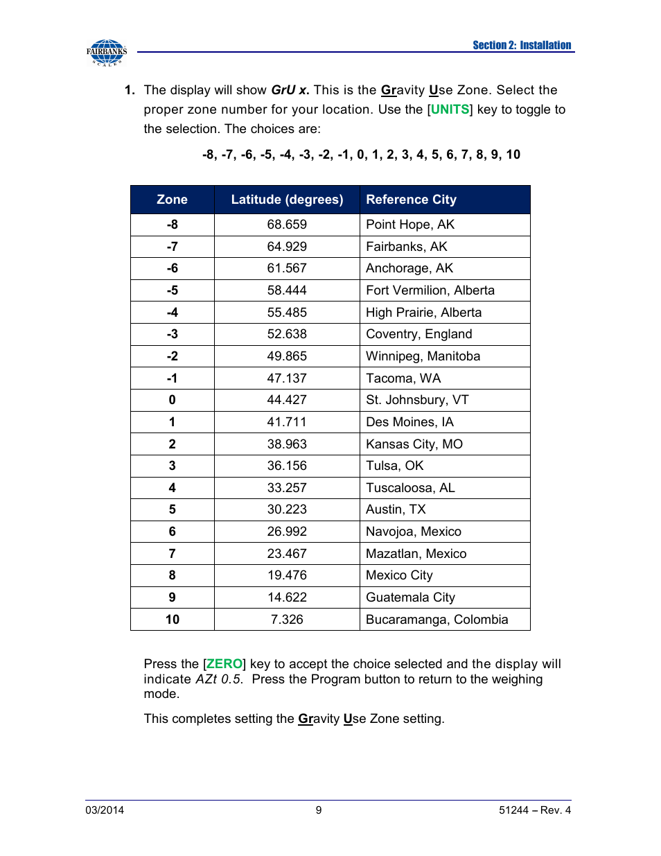 Fairbanks SCB-R9050 Series Ultegra MAX User Manual | Page 9 / 17