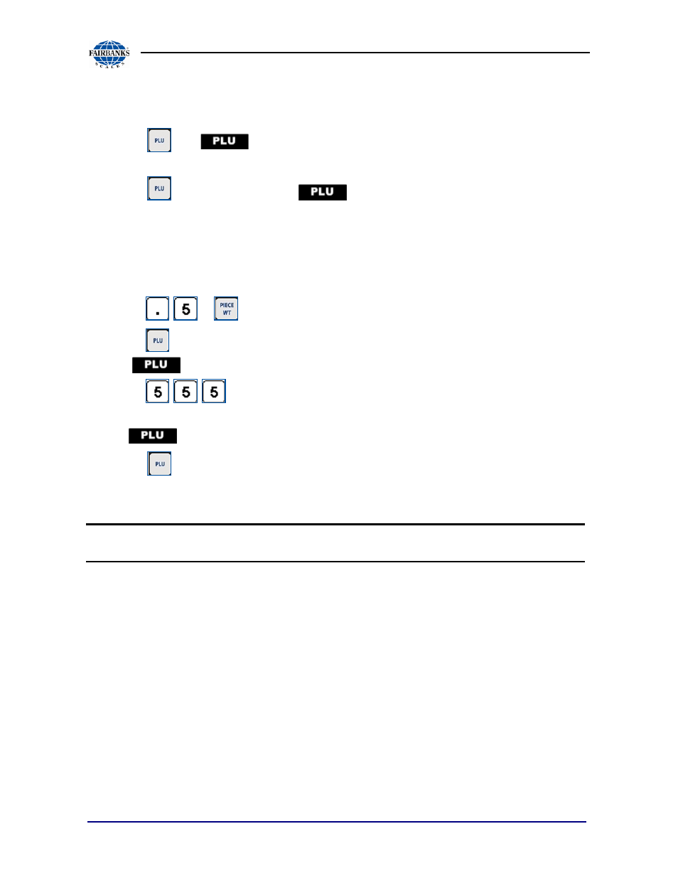 Setting up plu keys 0 thru 999 | Fairbanks 1129 SERIES Dual Platform Counting Scale User Manual | Page 30 / 50