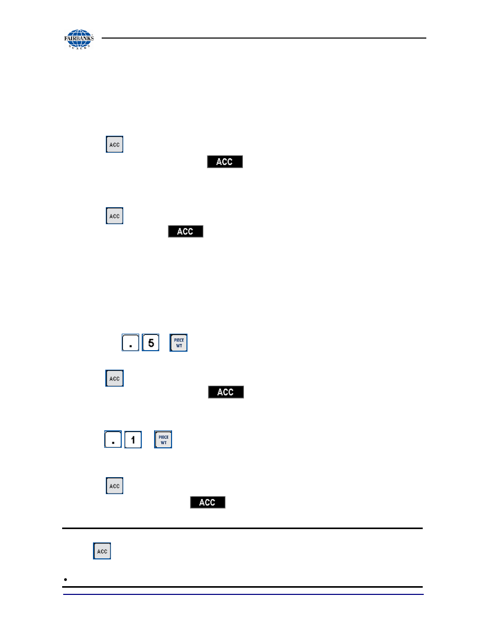 More operations, Accumulation | Fairbanks 1129 SERIES Dual Platform Counting Scale User Manual | Page 33 / 50