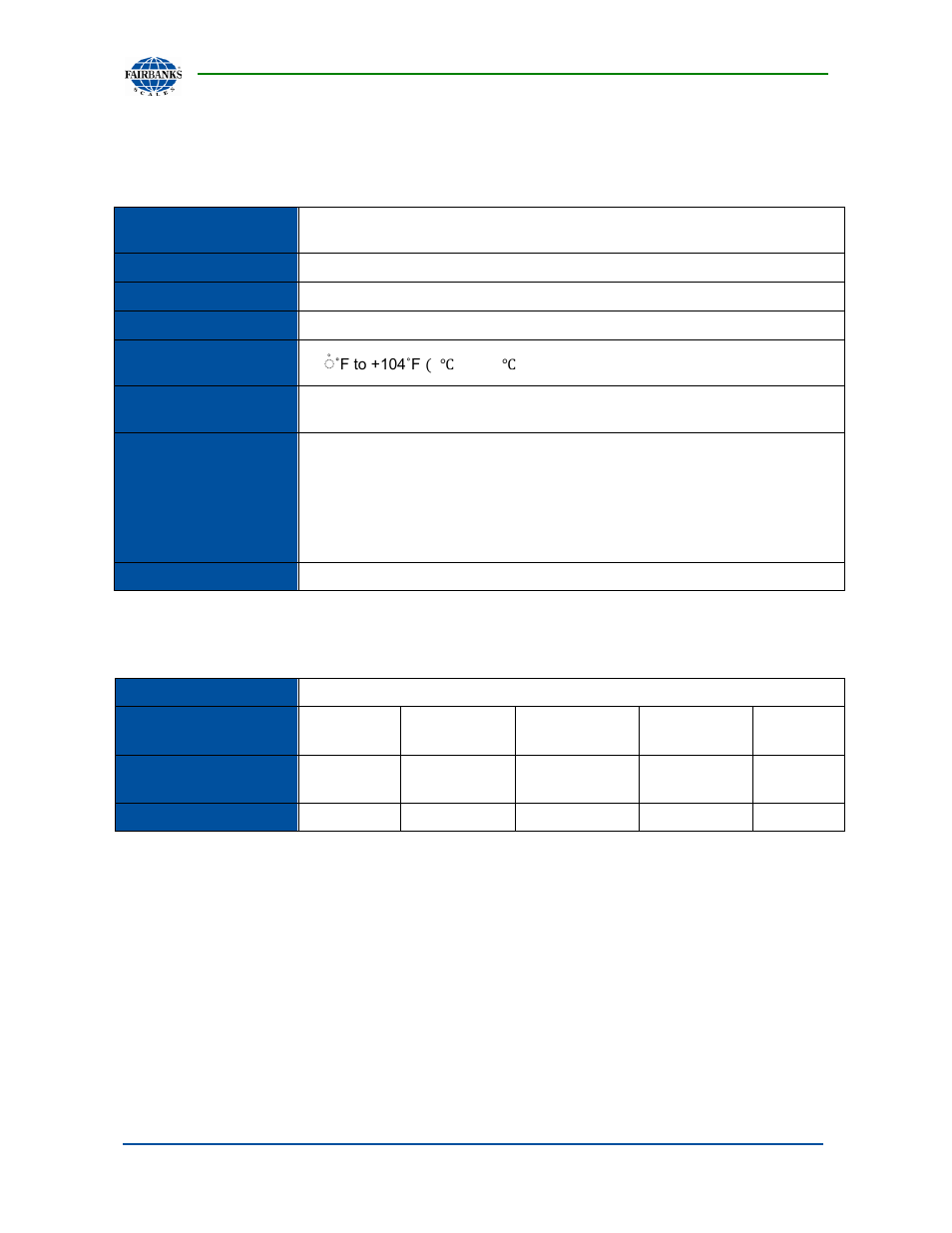 Technical specifications, Omega series basic specification, Omega series scale specifications | Fairbanks 1129 SERIES Dual Platform Counting Scale User Manual | Page 9 / 50