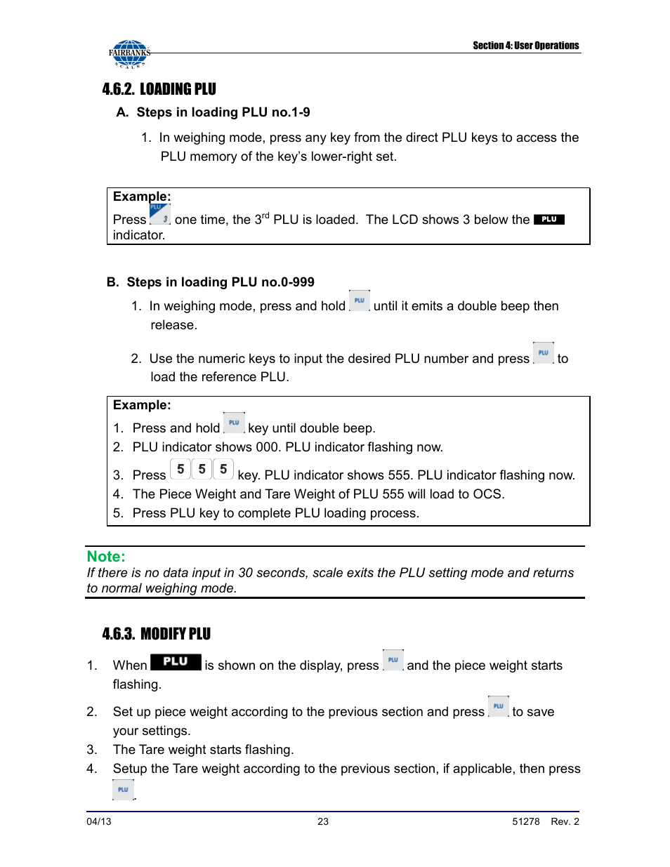 Fairbanks OMEGA SERIES COUNTING SCALE User Manual | Page 23 / 62