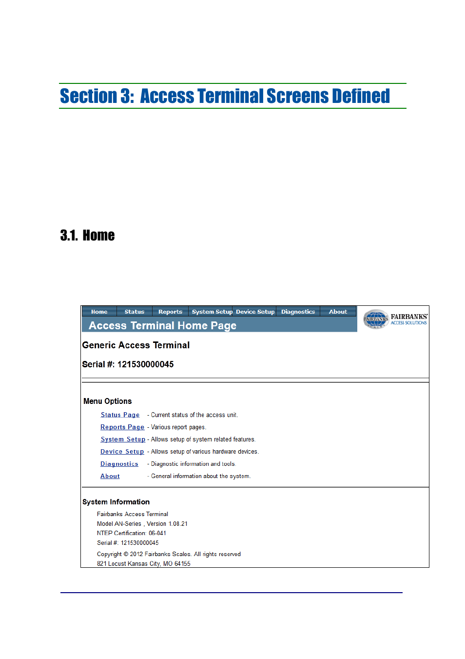 Home | Fairbanks AN Series Fairbanks Access Solutions User Manual | Page 25 / 120