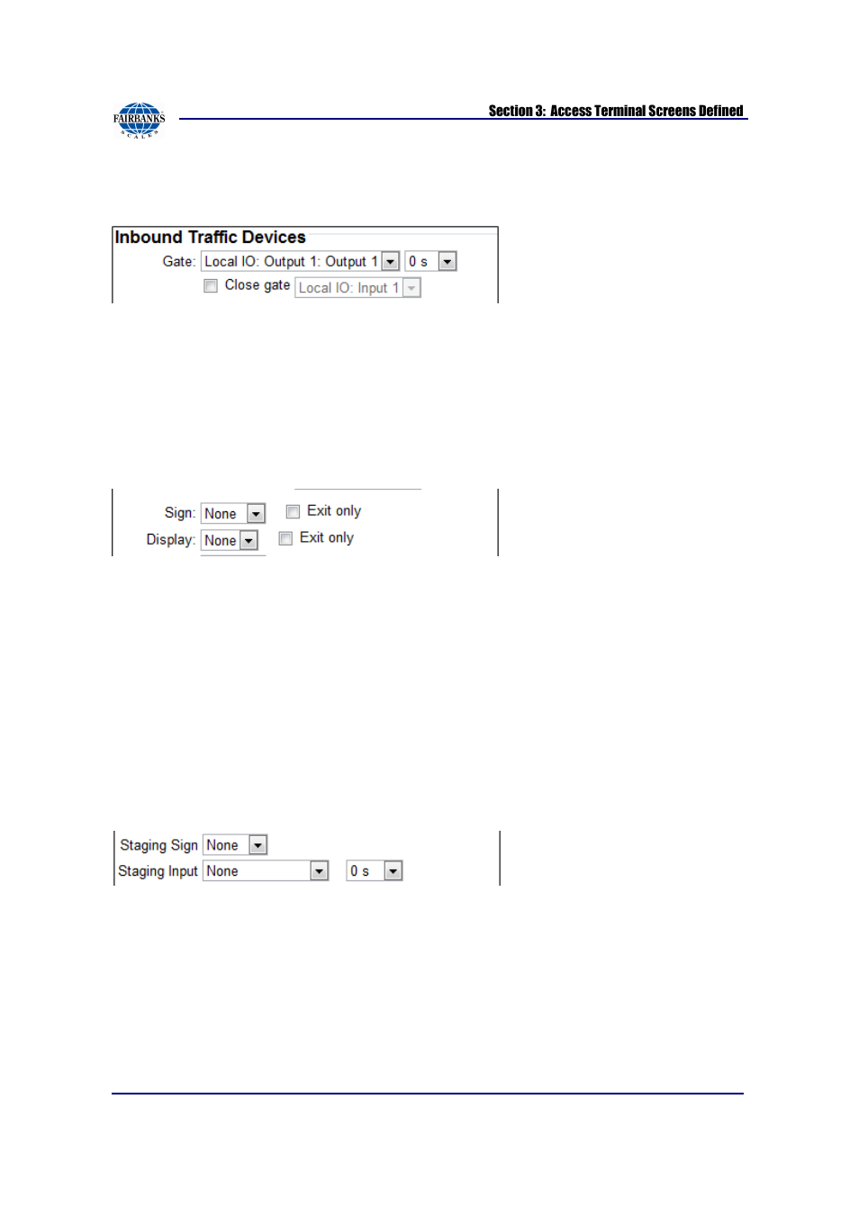 Traffic control setup, continued | Fairbanks AN Series Fairbanks Access Solutions User Manual | Page 53 / 120