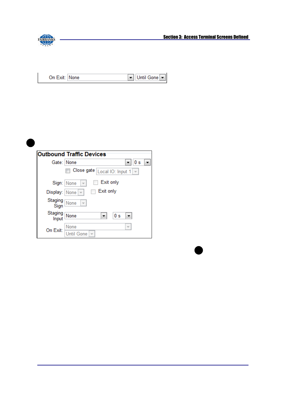 Traffic control setup, continued | Fairbanks AN Series Fairbanks Access Solutions User Manual | Page 54 / 120