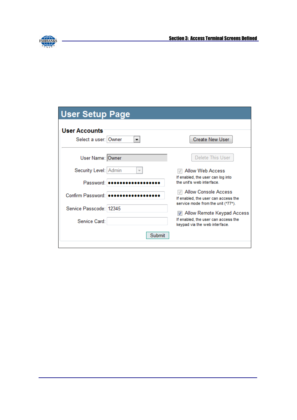 Fairbanks AN Series Fairbanks Access Solutions User Manual | Page 62 / 120