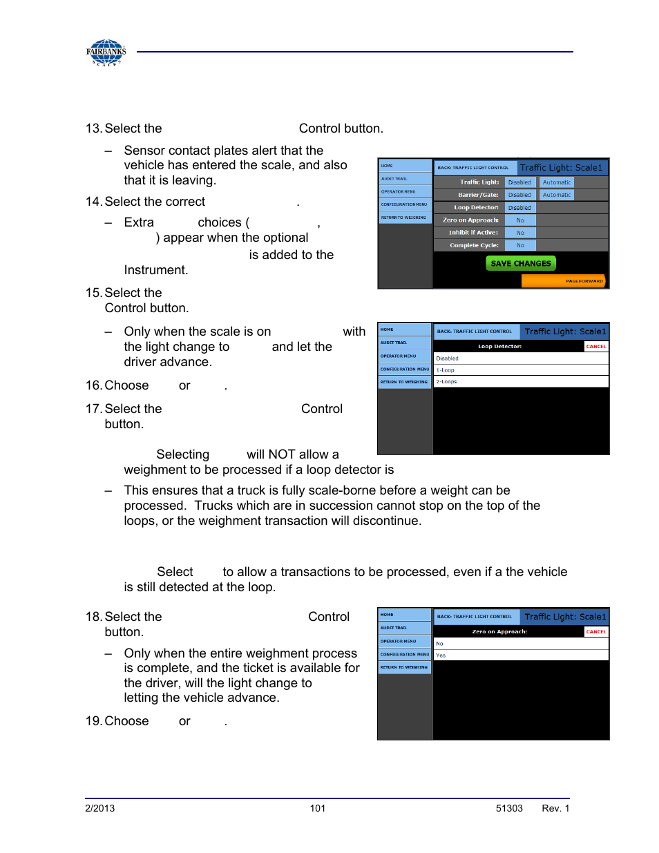 Programming the traffic light control, continued | Fairbanks FB2550 DAT SERIES DRIVER ACCESS TERMINAL User Manual | Page 101 / 159
