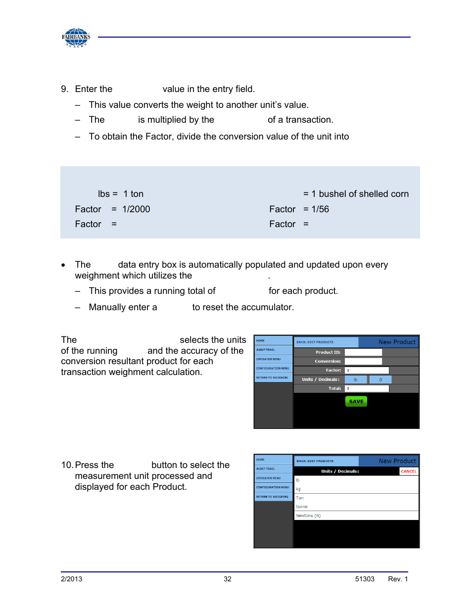 Adding or editing products, continued | Fairbanks FB2550 DAT SERIES DRIVER ACCESS TERMINAL User Manual | Page 32 / 159