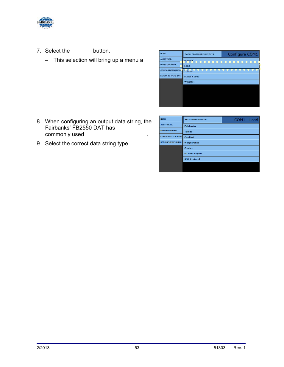 Method 1, continued | Fairbanks FB2550 DAT SERIES DRIVER ACCESS TERMINAL User Manual | Page 53 / 159