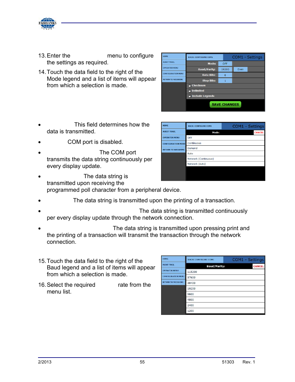 Method 1, continued | Fairbanks FB2550 DAT SERIES DRIVER ACCESS TERMINAL User Manual | Page 55 / 159