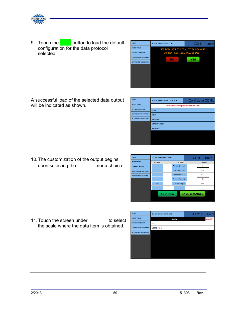 Method 2, continued | Fairbanks FB2550 DAT SERIES DRIVER ACCESS TERMINAL User Manual | Page 59 / 159