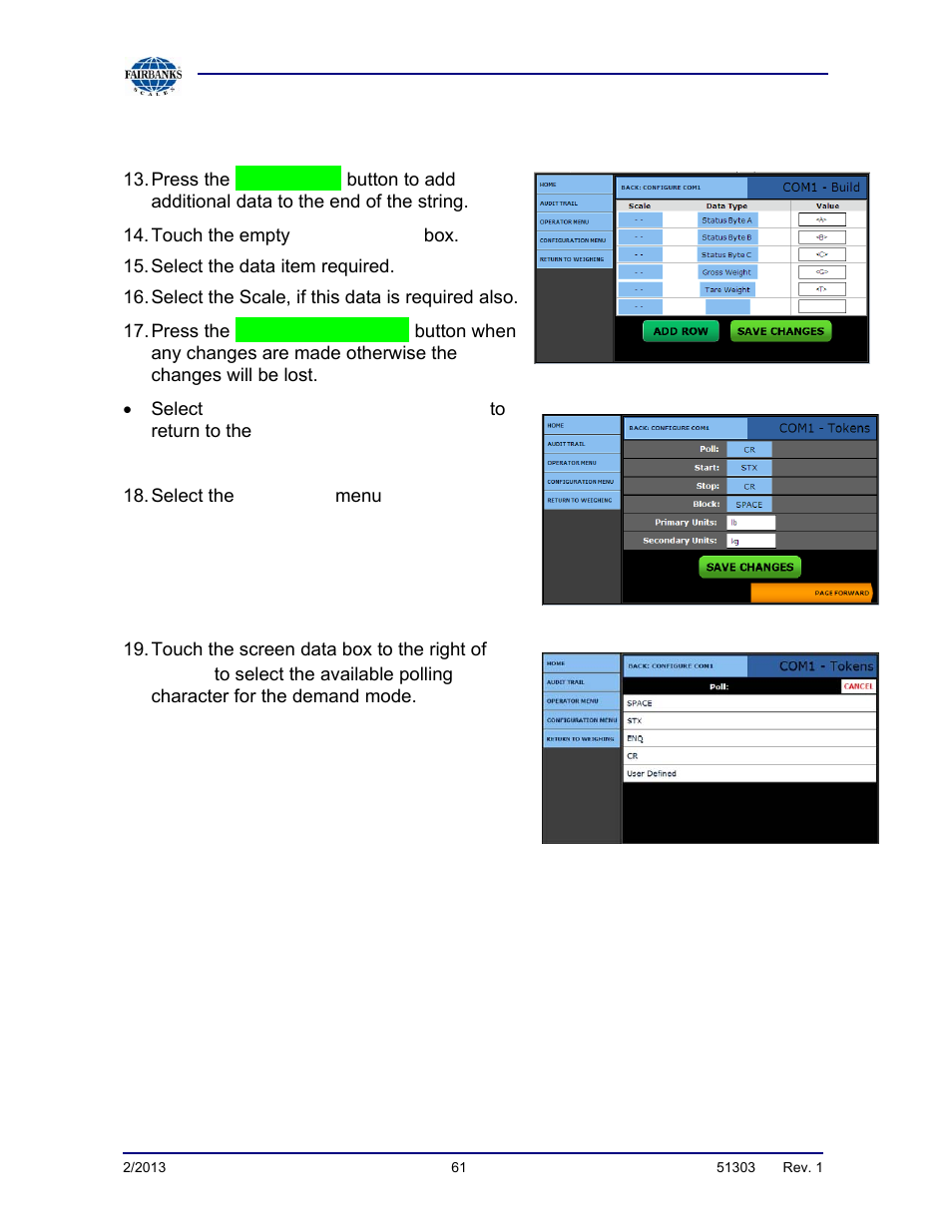 Method 2, continued | Fairbanks FB2550 DAT SERIES DRIVER ACCESS TERMINAL User Manual | Page 61 / 159