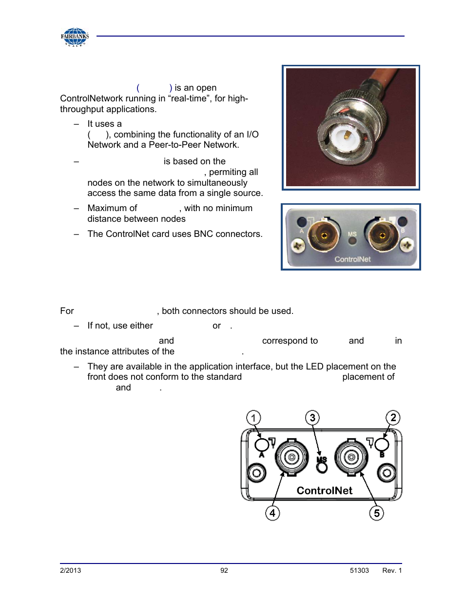 Controlnet | Fairbanks FB2550 DAT SERIES DRIVER ACCESS TERMINAL User Manual | Page 92 / 159