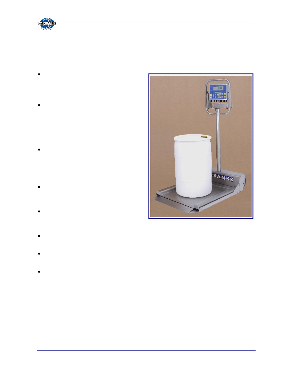 Positioning the equipment | Fairbanks Aegis Transport Scale User Manual | Page 14 / 32