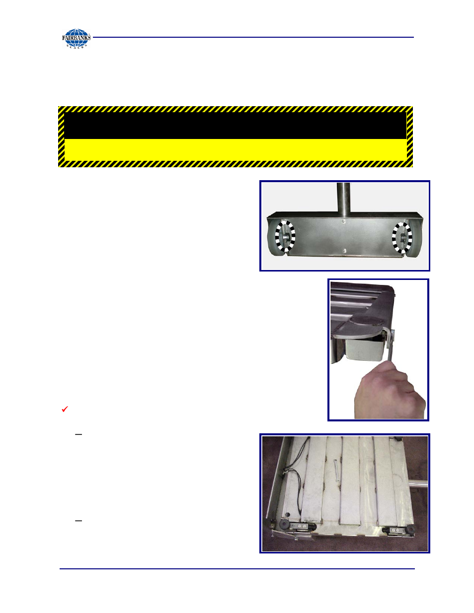 Disassembling the platform | Fairbanks Aegis Transport Scale User Manual | Page 18 / 32