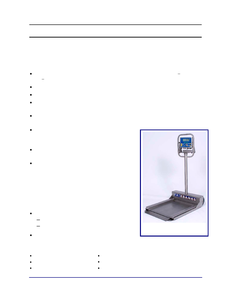 Section 1: general information, Introduction, Stainless steel transport scale features | Applications | Fairbanks Aegis Transport Scale User Manual | Page 7 / 32