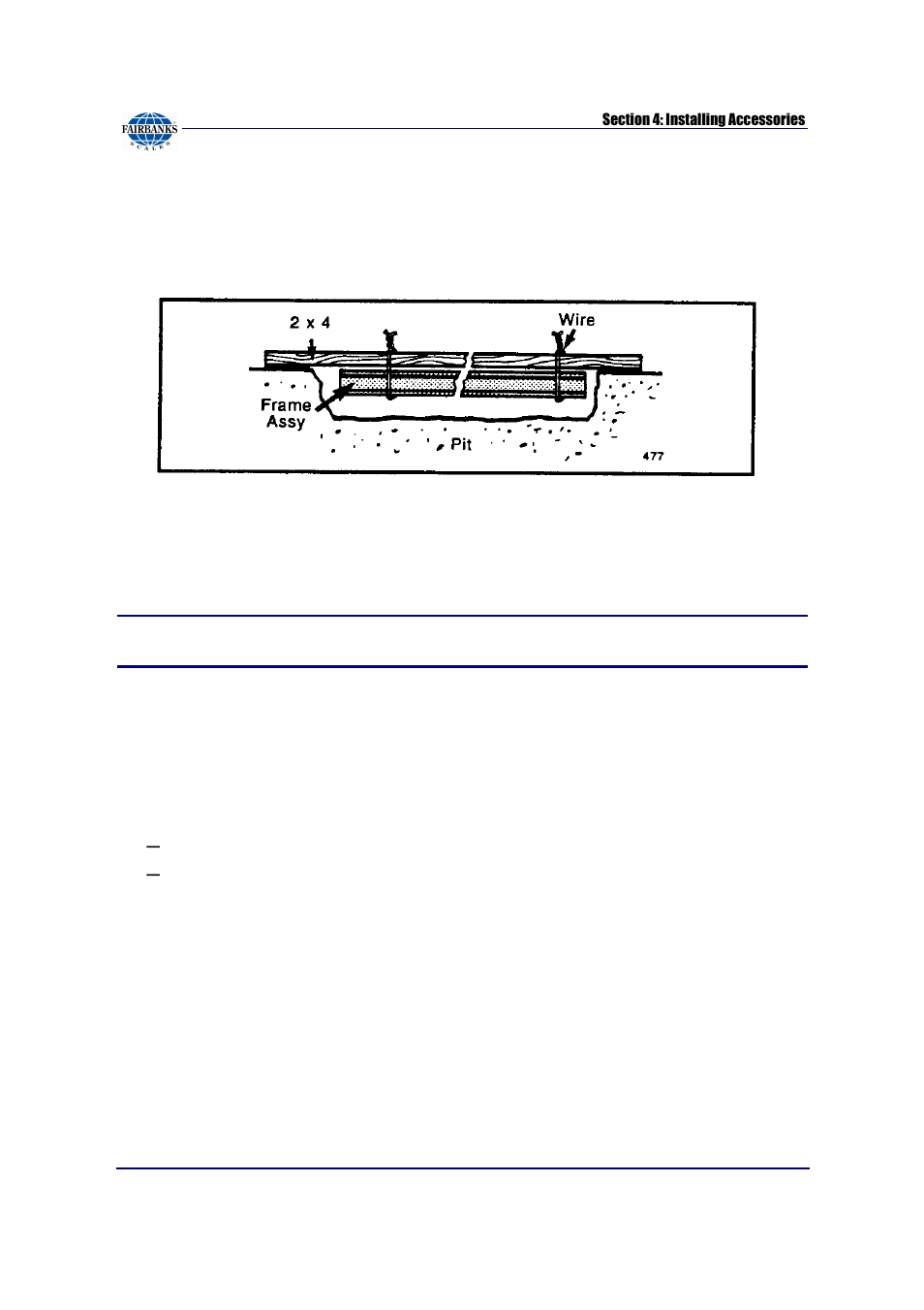 Installing pit frames, continued | Fairbanks Aegis Industrial Mild Steel User Manual | Page 19 / 30