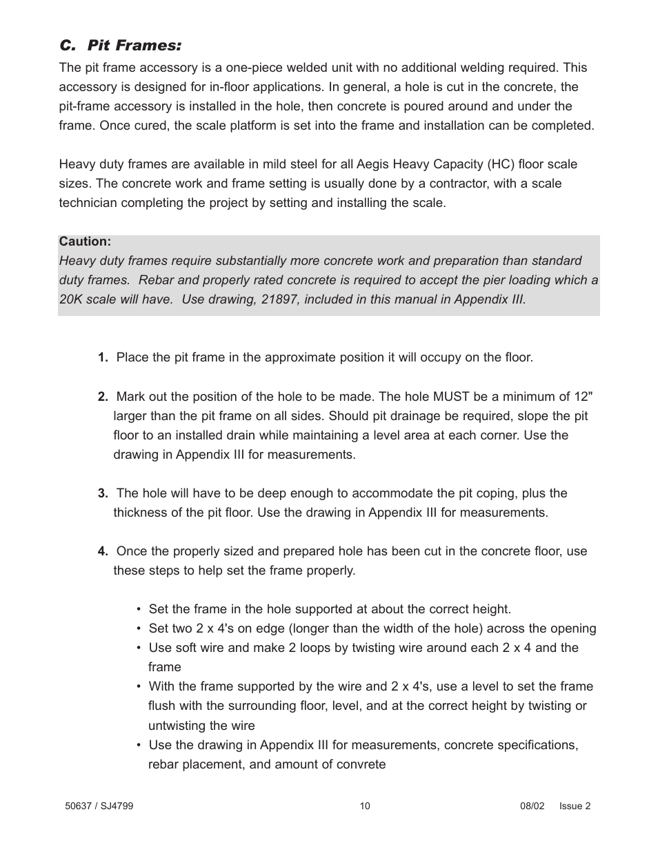 Fairbanks Aegis Heavy Capacity PLF-6200-HQ Series User Manual | Page 10 / 18