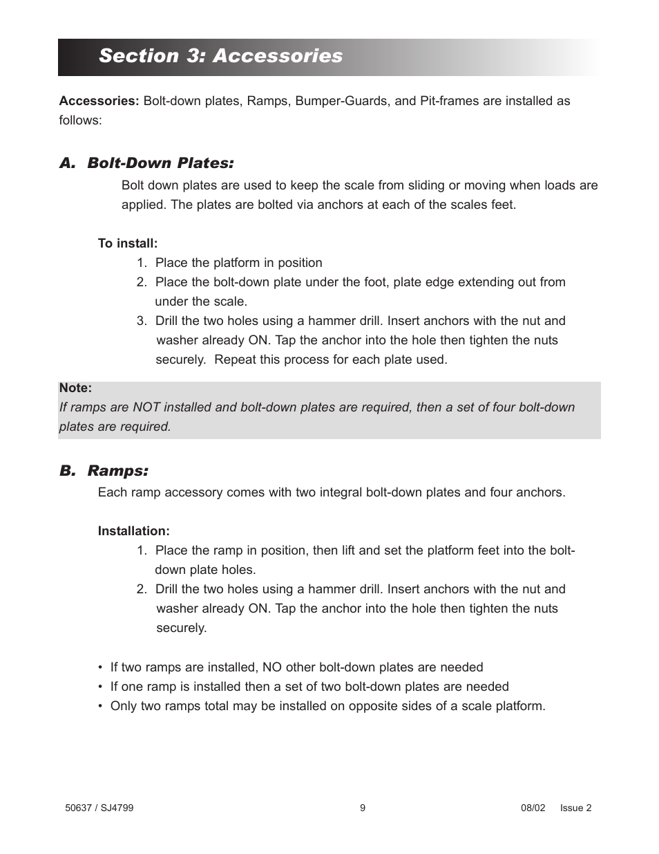 6hfwlrq$ffhvvrulhv | Fairbanks Aegis Heavy Capacity PLF-6200-HQ Series User Manual | Page 9 / 18
