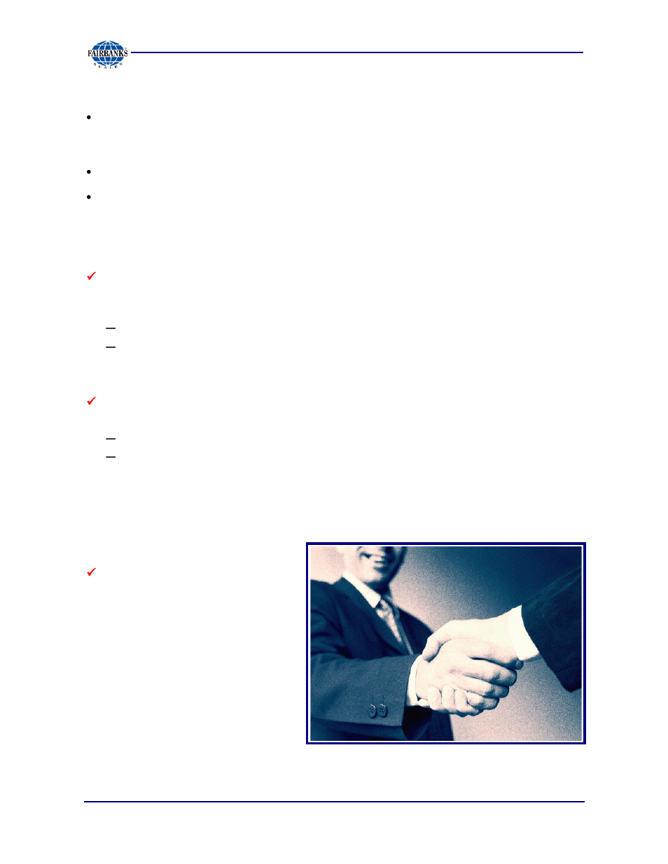 Conferring with our client, Service technician’ s responsibilies, Users’ responsibility | Fairbanks Aegis Drum Scales User Manual | Page 10 / 34