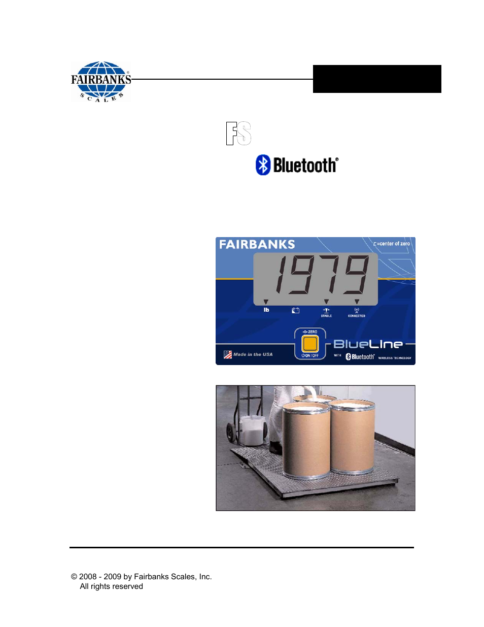 Fairbanks BlueLineFS Scale System User Manual | 24 pages