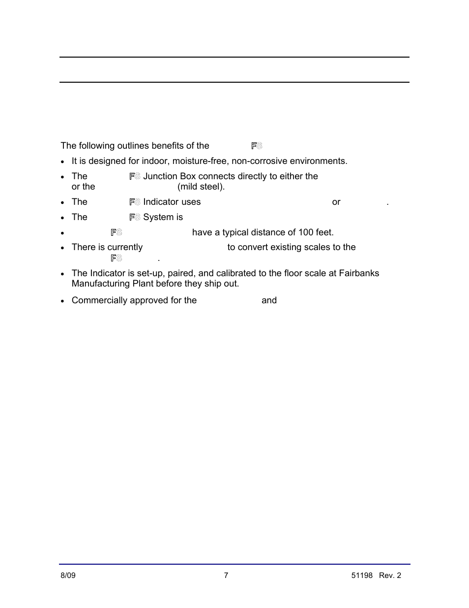 Introduction | Fairbanks BlueLineFS Scale System User Manual | Page 7 / 24