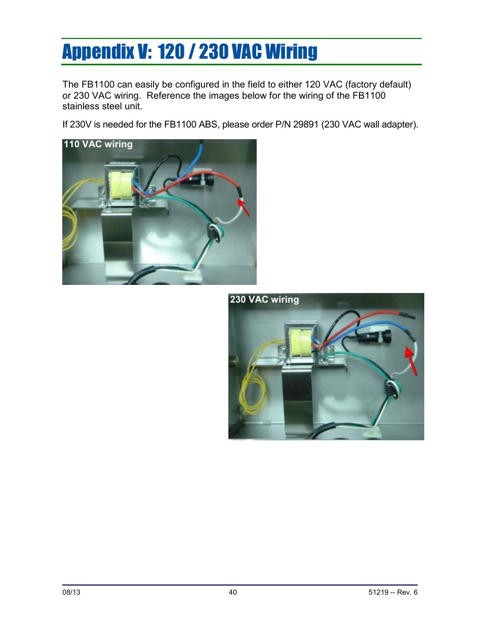 Fairbanks FB1100 Series Yellow Jacket FS Package (30047, 30048) User Manual | Page 40 / 70