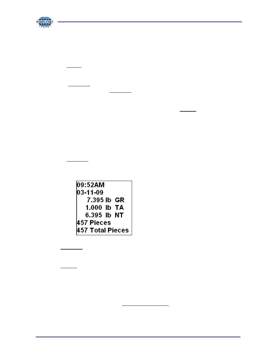 Parts counting and accumulation | Fairbanks PC2250 Utility Software User Manual | Page 18 / 94