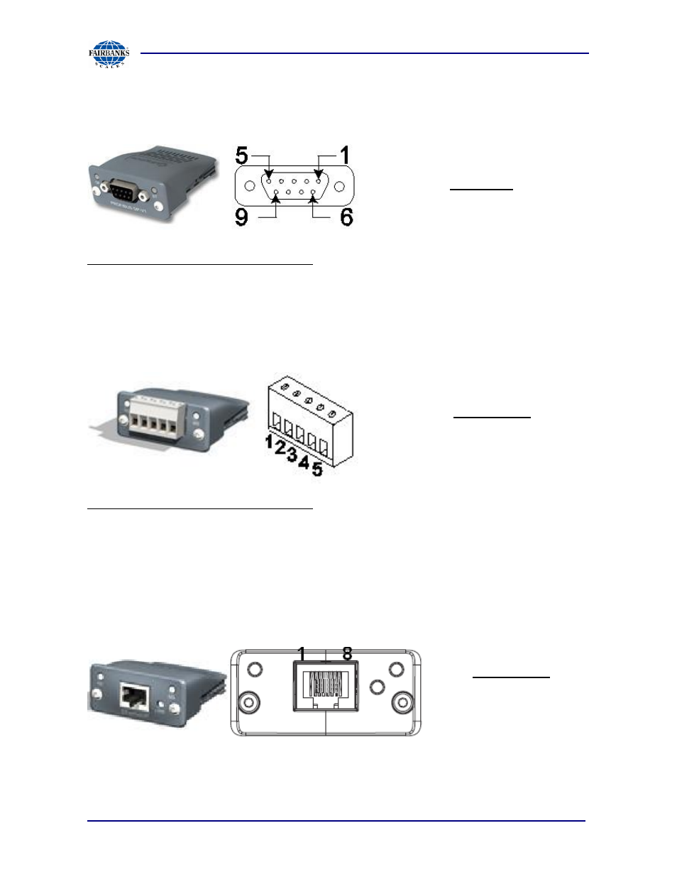 Fieldbus connections | Fairbanks PC2250 Utility Software User Manual | Page 23 / 94