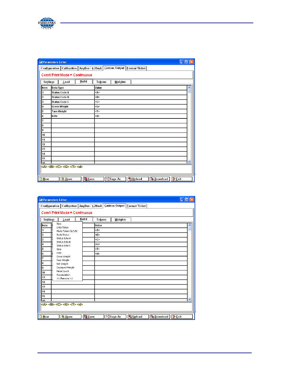 Custom output: build | Fairbanks PC2250 Utility Software User Manual | Page 49 / 94