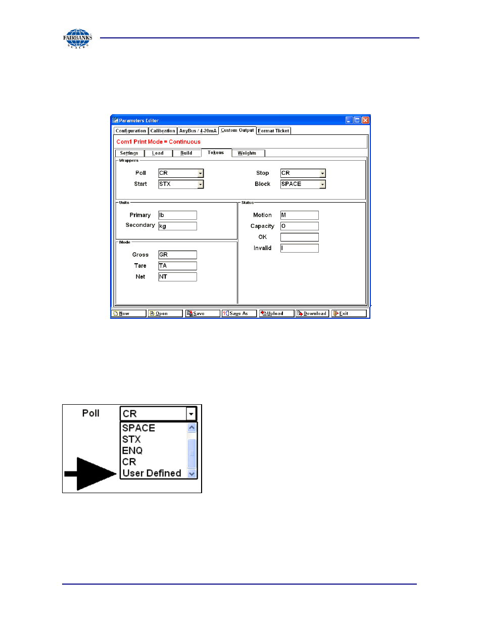 Custom output: tokens | Fairbanks PC2250 Utility Software User Manual | Page 50 / 94