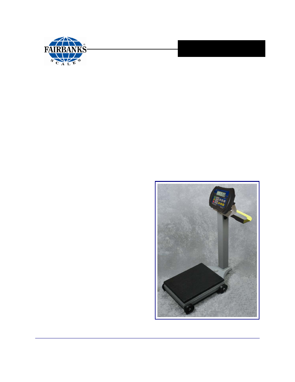 Fairbanks 1155 SERIES Portable Utility SCALE WITH THE FB2255 User Manual | 32 pages