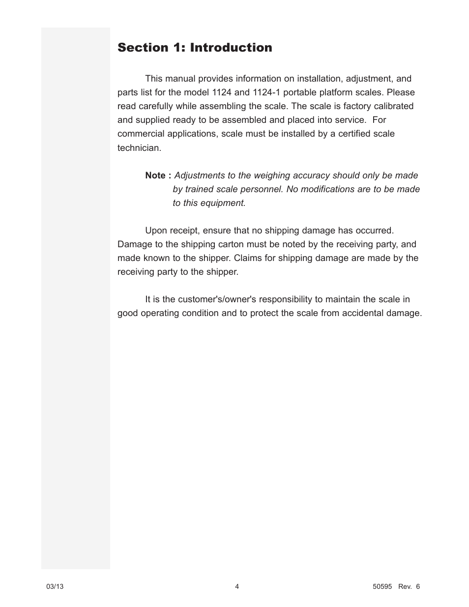 Fairbanks 1124-1 Portable Platform Scale User Manual | Page 4 / 16