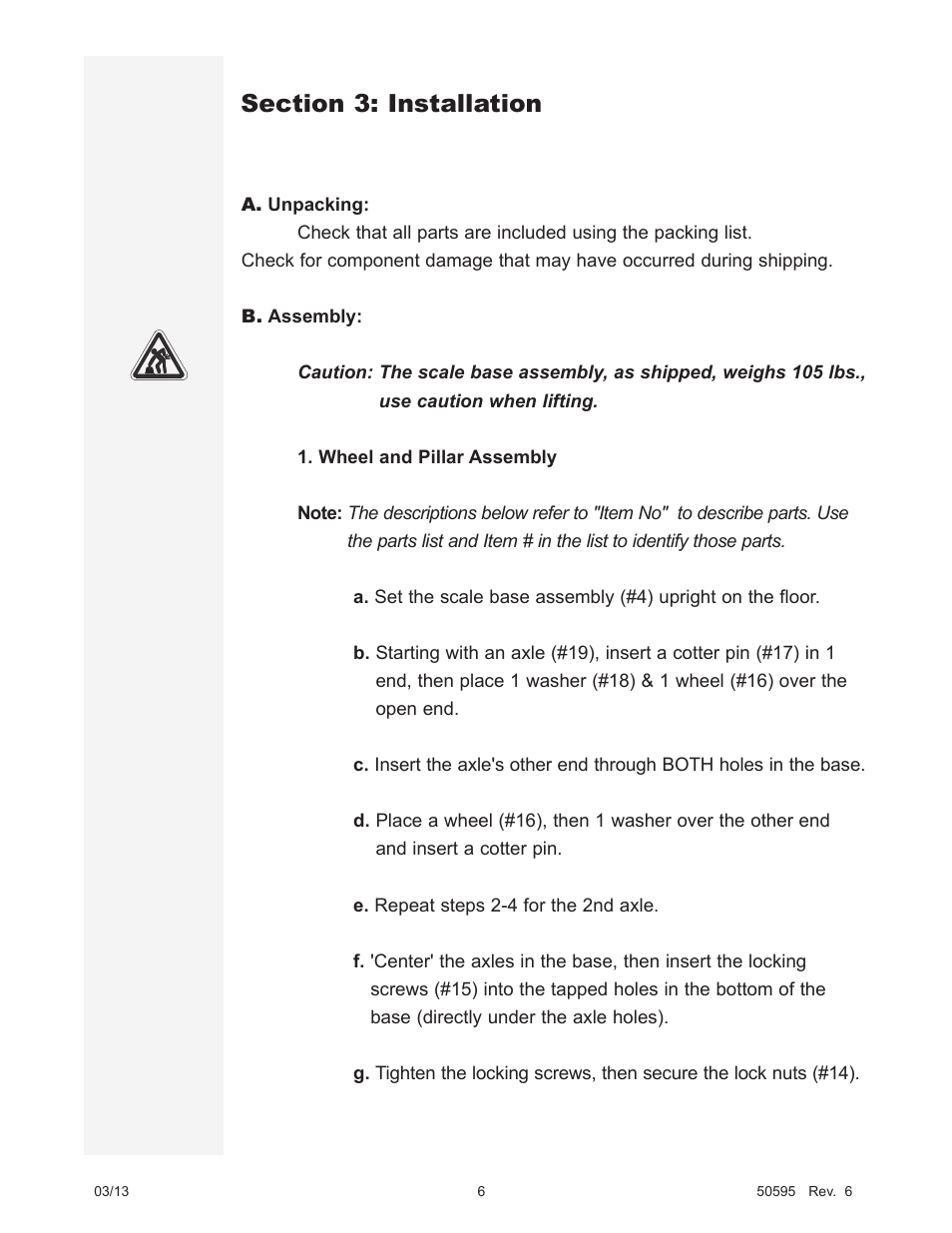 Fairbanks 1124-1 Portable Platform Scale User Manual | Page 6 / 16