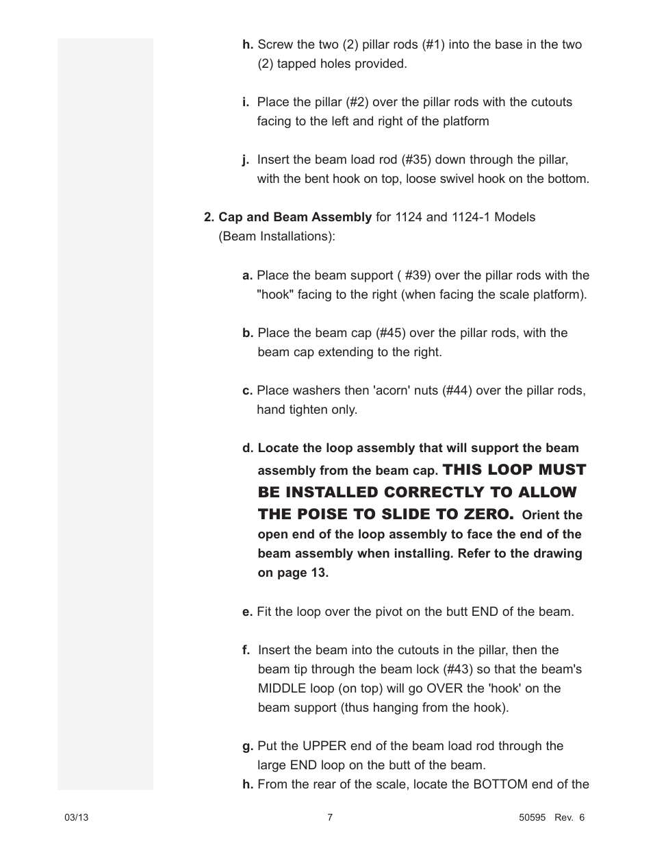 Fairbanks 1124-1 Portable Platform Scale User Manual | Page 7 / 16