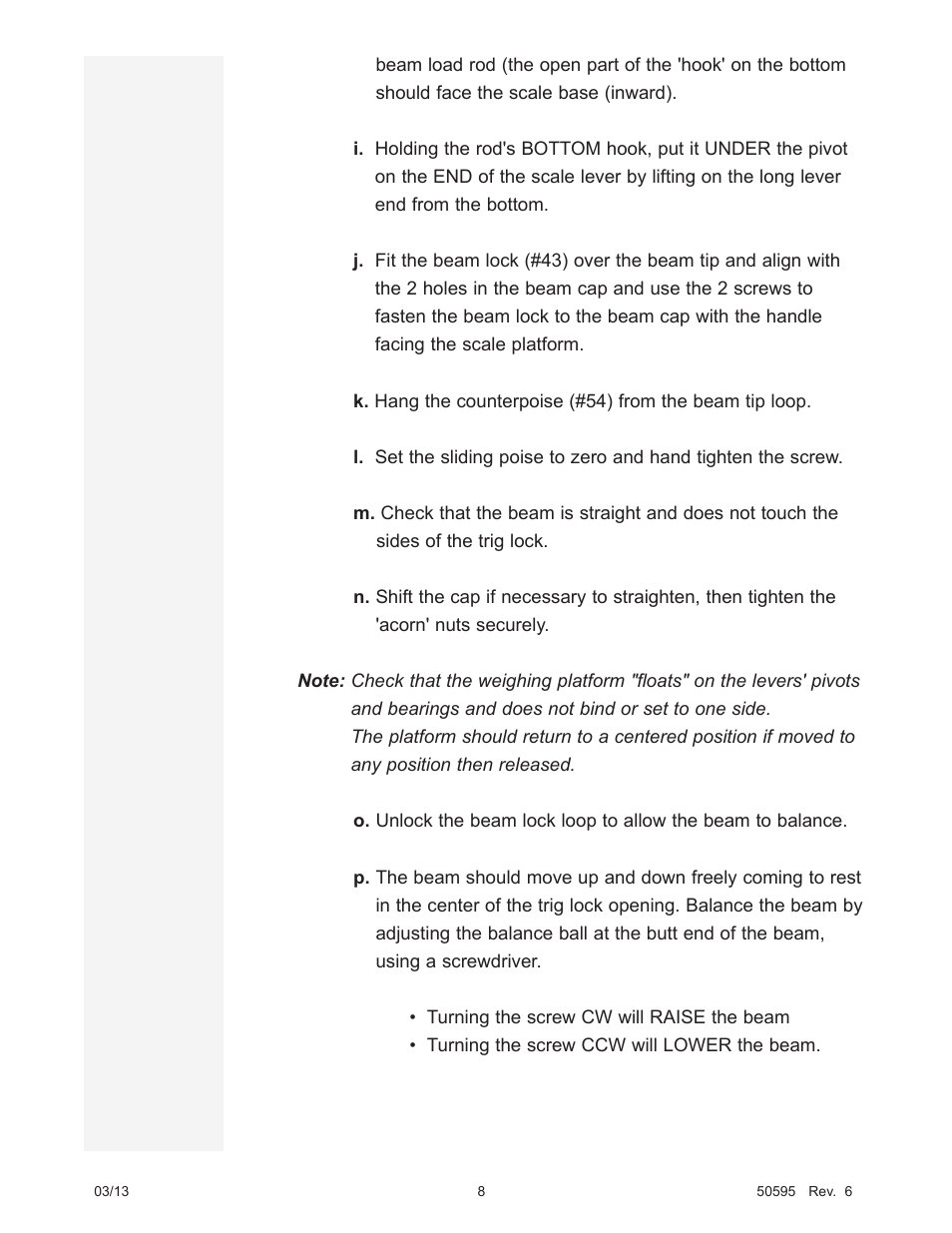 Fairbanks 1124-1 Portable Platform Scale User Manual | Page 8 / 16