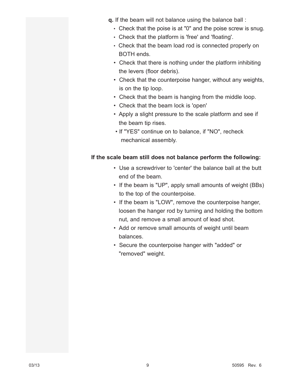 Fairbanks 1124-1 Portable Platform Scale User Manual | Page 9 / 16