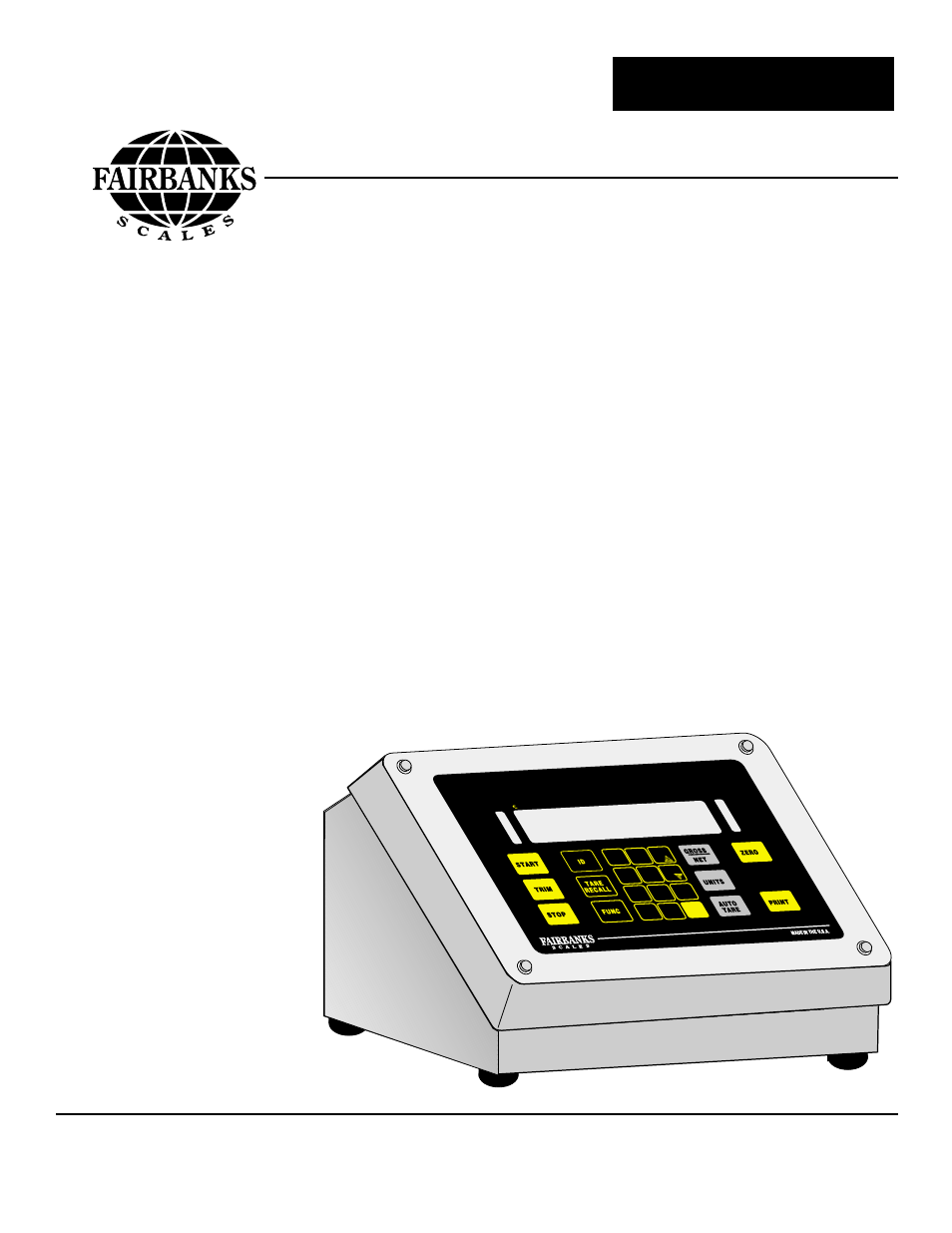 Fairbanks H90-5200-A Digital Instrument User Manual | 60 pages