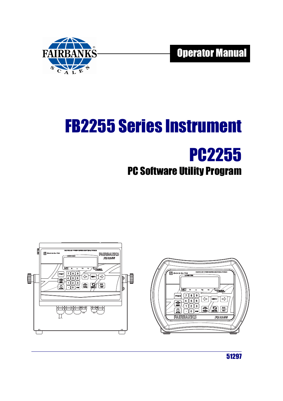 Fairbanks FB2255 Series Instrument PC2255 PC Software Utility Program User Manual | 79 pages