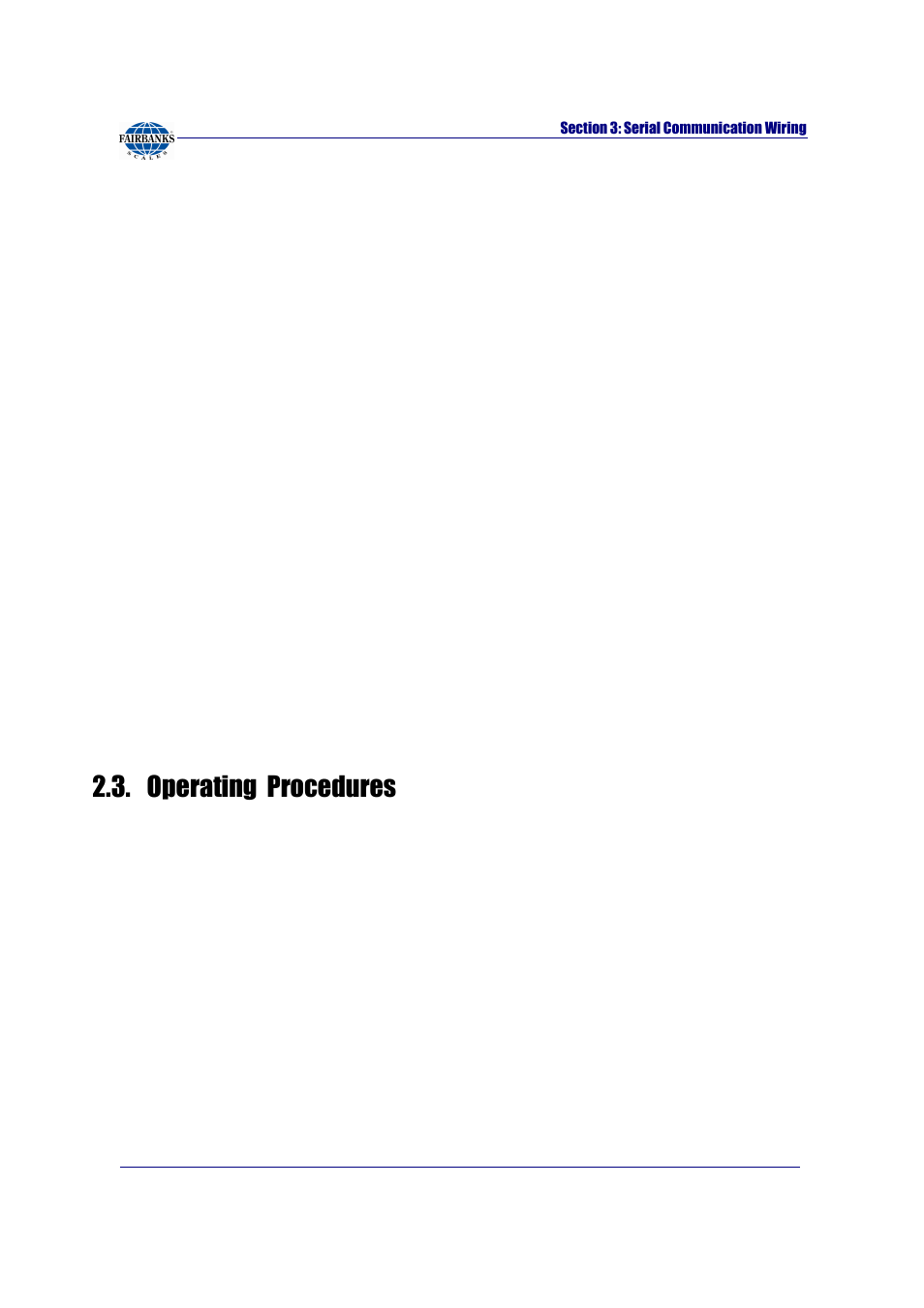 Operating procedures | Fairbanks FB2255 Series Instrument PC2255 PC Software Utility Program User Manual | Page 15 / 79