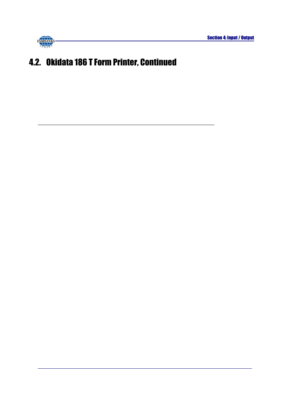 Okidata 186 t form printer, continued | Fairbanks FB2255 Series Instrument PC2255 PC Software Utility Program User Manual | Page 27 / 79