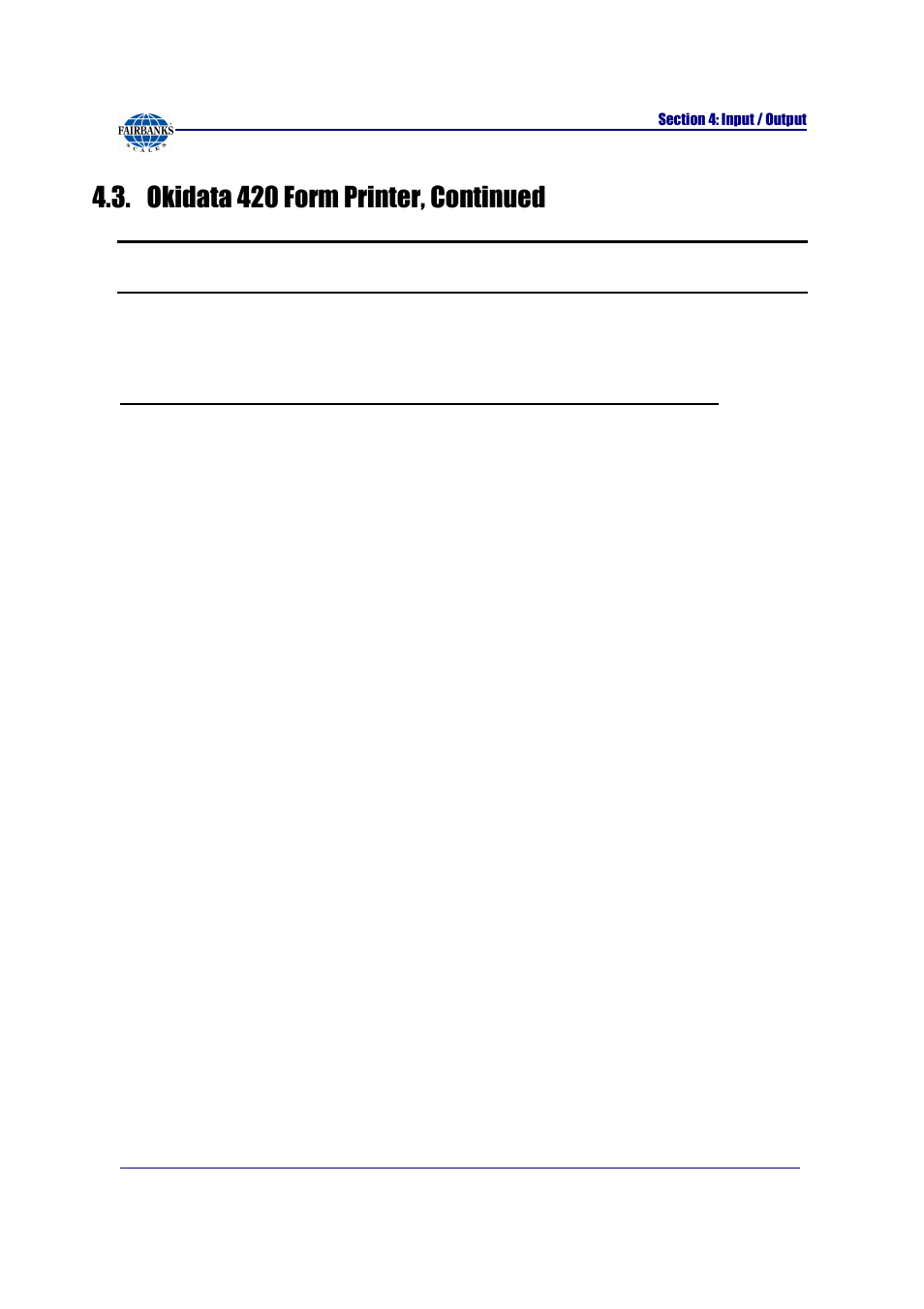 Okidata 420 form printer, continued, Menu mode | Fairbanks FB2255 Series Instrument PC2255 PC Software Utility Program User Manual | Page 31 / 79