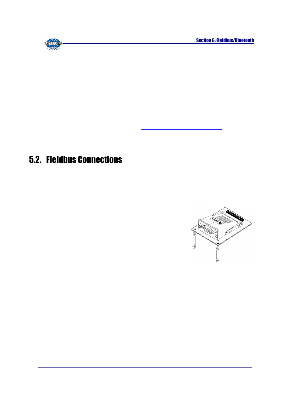 Fieldbus connections | Fairbanks FB2255 Series Instrument PC2255 PC Software Utility Program User Manual | Page 37 / 79