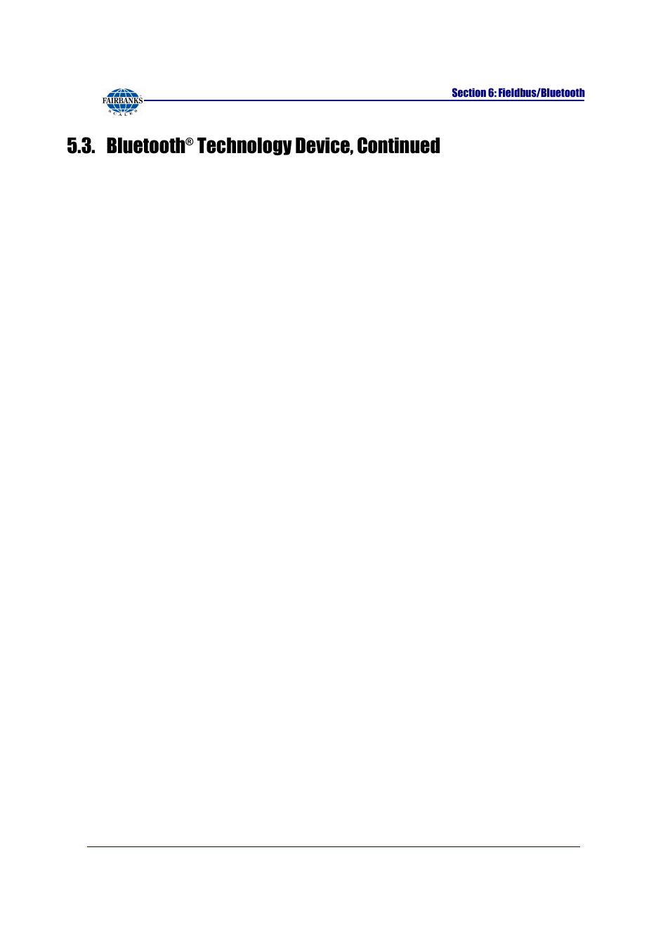 Bluetooth, Technology device, continued | Fairbanks FB2255 Series Instrument PC2255 PC Software Utility Program User Manual | Page 48 / 79