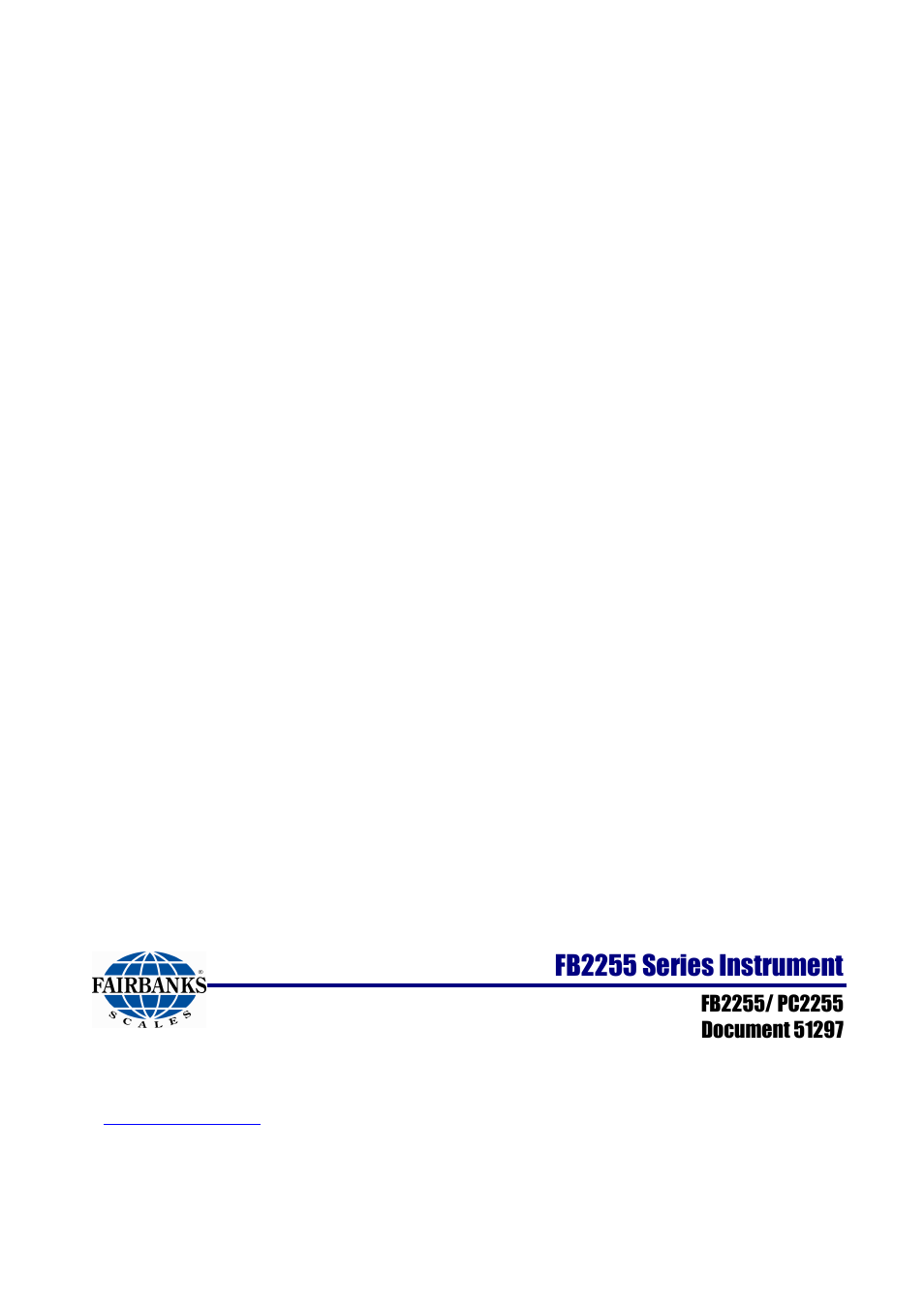 Fb2255 series instrument | Fairbanks FB2255 Series Instrument PC2255 PC Software Utility Program User Manual | Page 79 / 79