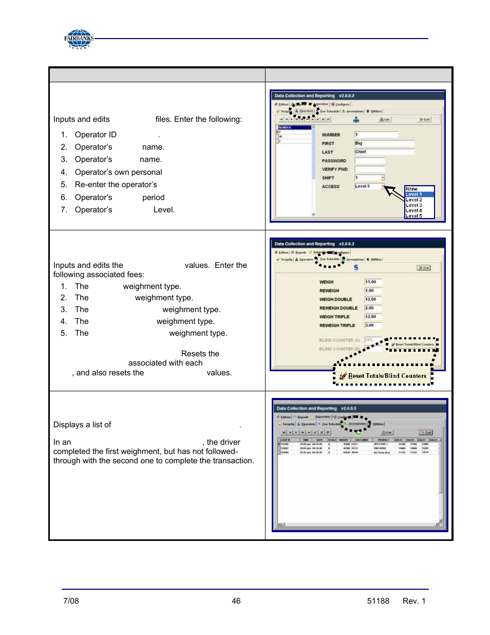 Navigation keys | Fairbanks FB3000 Highway System Application User Manual | Page 46 / 96