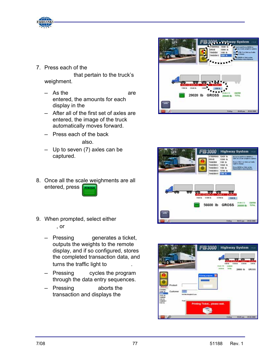 Fairbanks FB3000 Highway System Application User Manual | Page 77 / 96