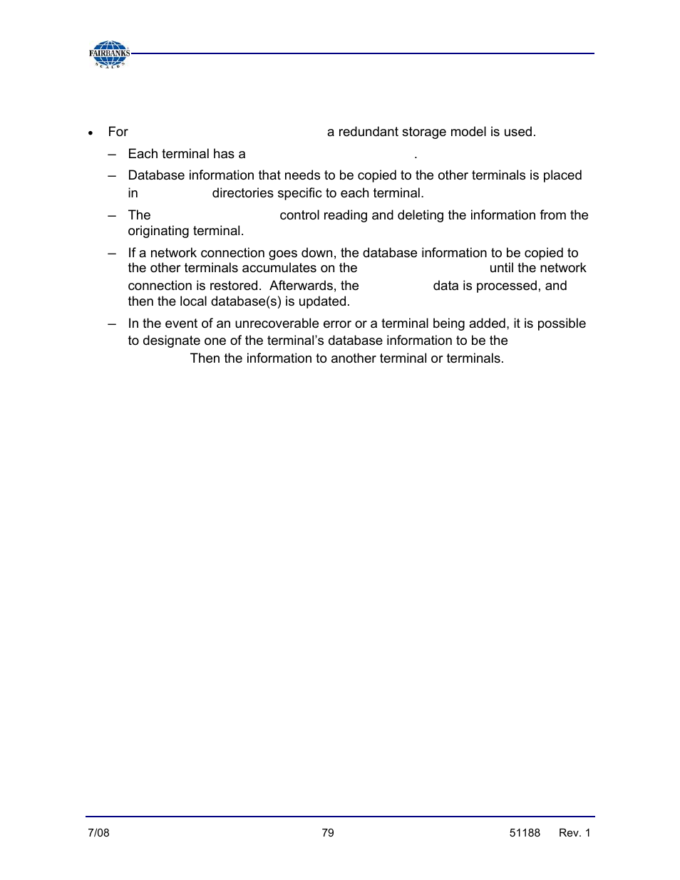 Further description, continued, Pickup, Master copy | Fairbanks FB3000 Highway System Application User Manual | Page 79 / 96