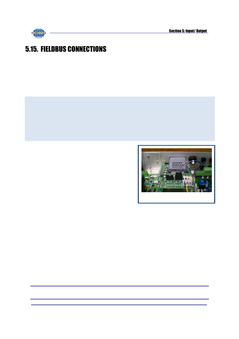 Fieldbus connections, Overview of terms | Fairbanks FB2550 SERIES User Manual | Page 114 / 186