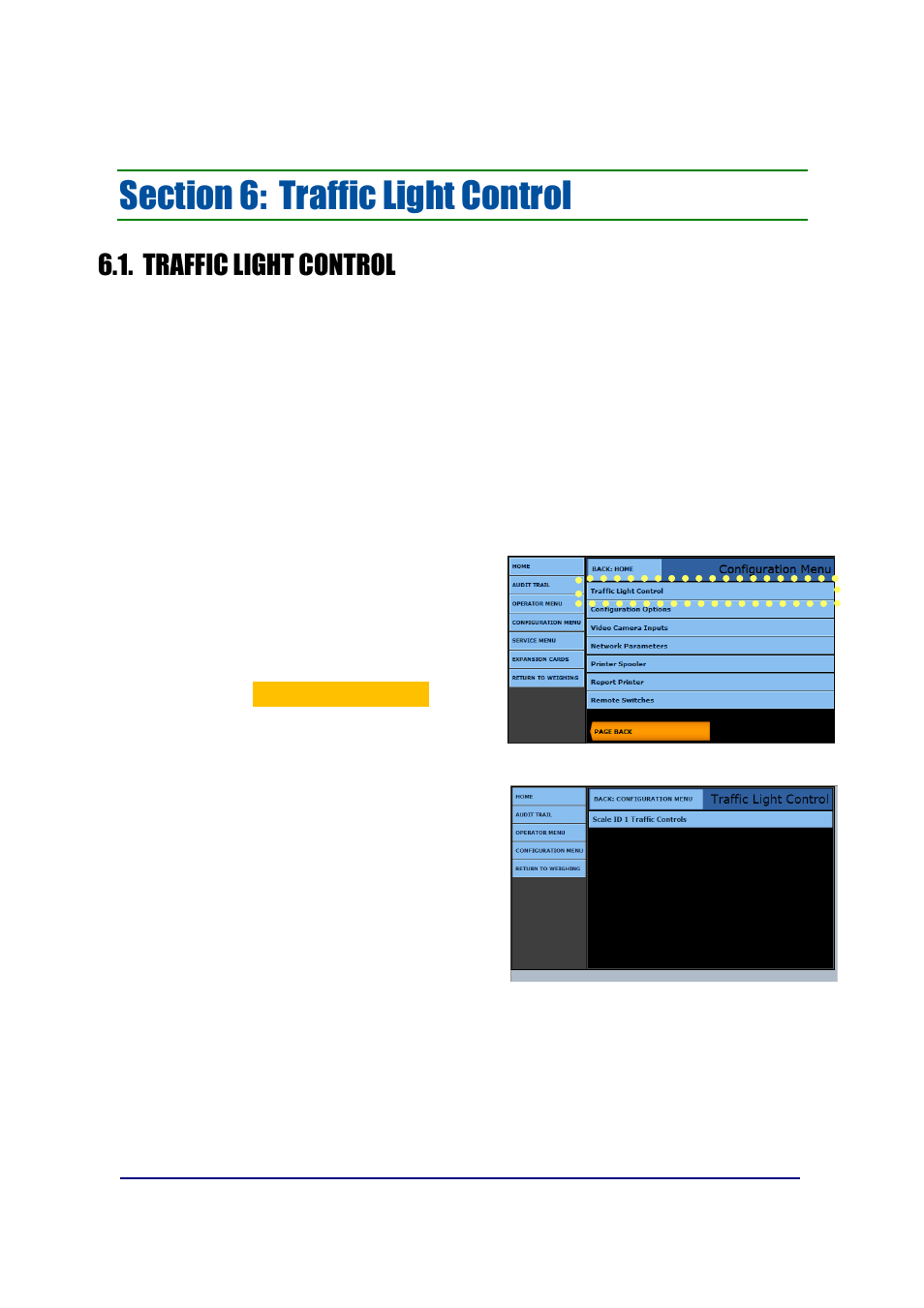 Traffic light control | Fairbanks FB2550 SERIES User Manual | Page 123 / 186