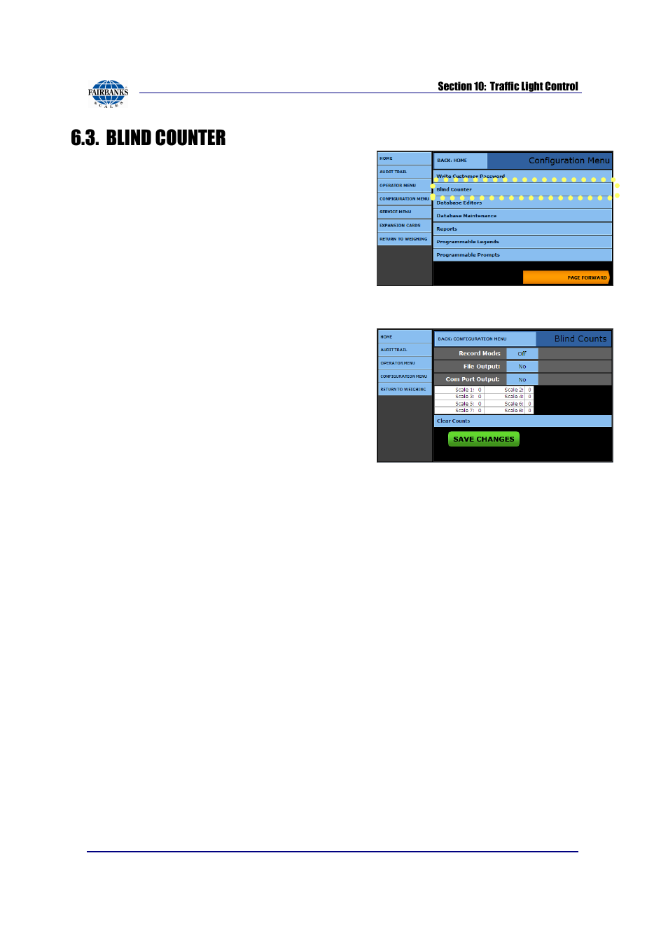 Blind counter | Fairbanks FB2550 SERIES User Manual | Page 129 / 186